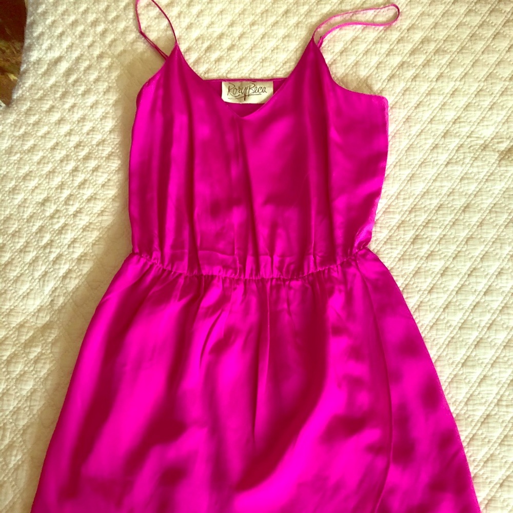 Rory Beca hot pink silk dress
